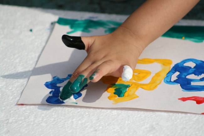 Pinturas con los dedos para niños Pinturas con los dedos para niños