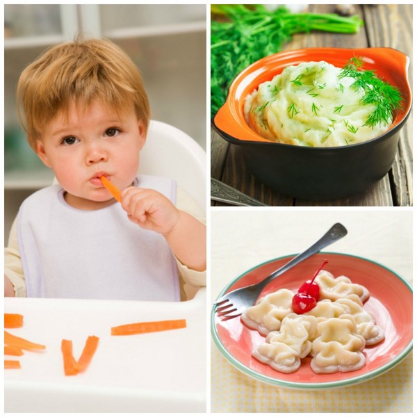 Menú de muestra para el niño en 6,7-10 meses