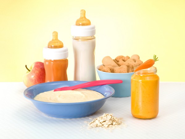 Menú de muestra para el niño en 6,7-10 meses