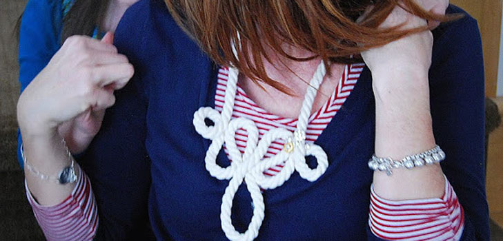 3 collar en el estilo del mar con sus propias manos