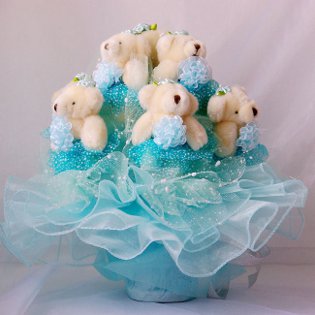 Cómo hacer un ramo de peluches