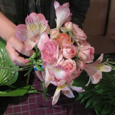 Ramo de flores con sus propias manos