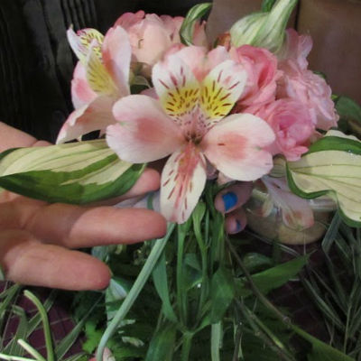 Ramo de flores con sus propias manos