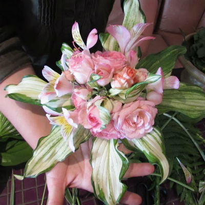 Ramo de flores con sus propias manos