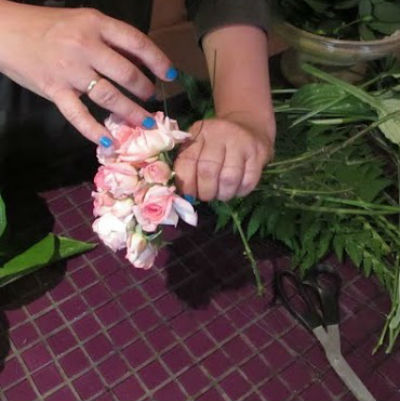 Ramo de flores con sus propias manos
