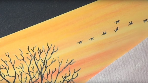 Dibujando el tema "Otoño": clases magistrales con lápices y pinturas para el jardín de infantes y la escuela 1-5 clases