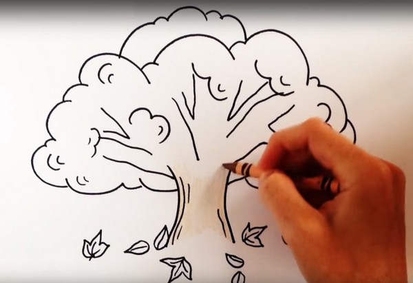 Dibujando el tema "Otoño": clases magistrales con lápices y pinturas para el jardín de infantes y la escuela 1-5 clases