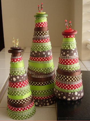 Árbol de Navidad de cintas