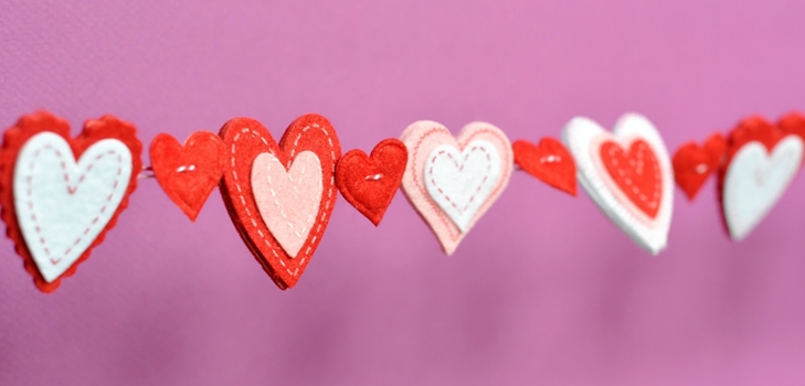 Guirnalda de corazones