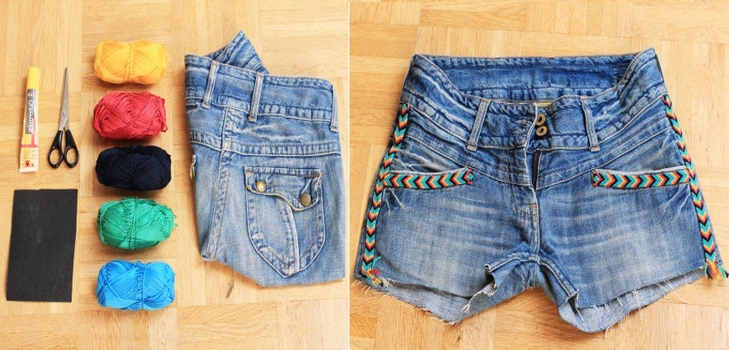 Cómo hacer jeans con pantalones cortos