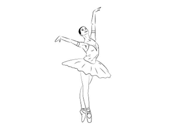 Cómo dibujar una bailarina fácil y simplemente