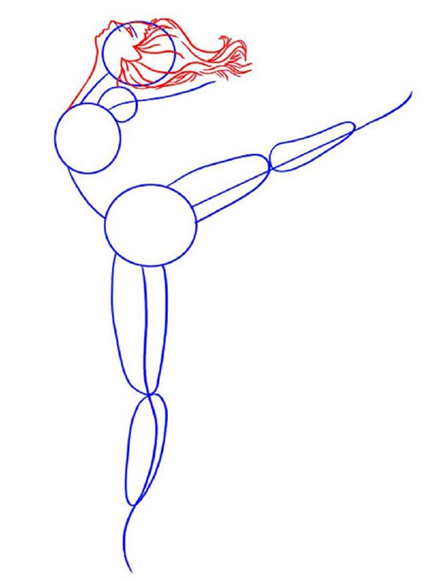 Cómo dibujar una bailarina fácil y simplemente