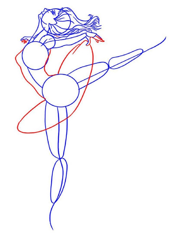 Cómo dibujar una bailarina fácil y simplemente