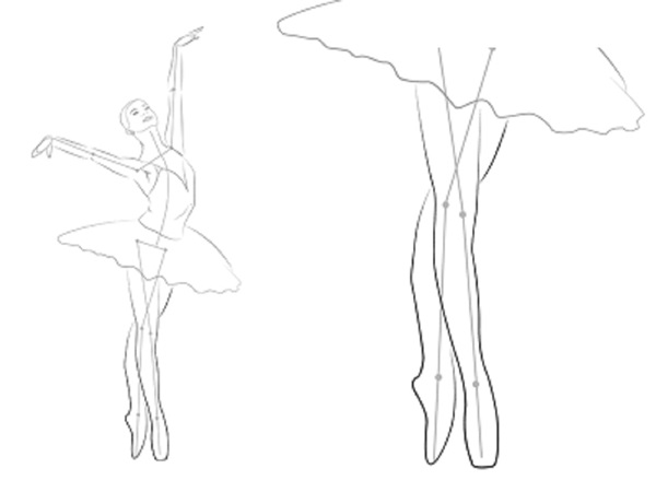Cómo dibujar una bailarina fácil y simplemente