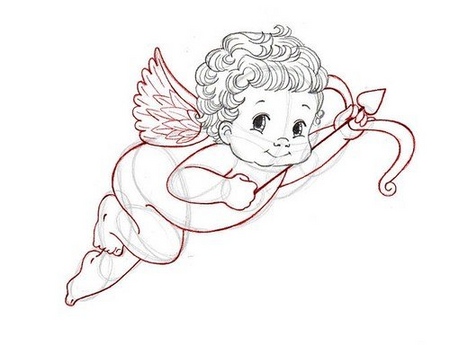 Cómo dibujar Cupido