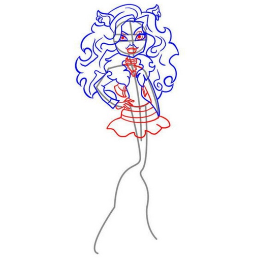 Cómo dibujar a Claudine Woolf de la "Monster High"?
