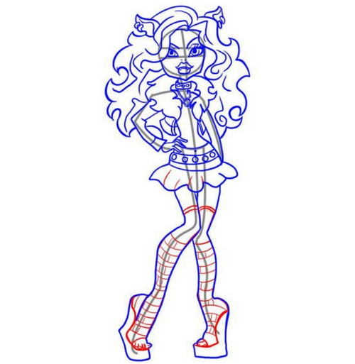 Cómo dibujar a Claudine Woolf de la "Monster High"?
