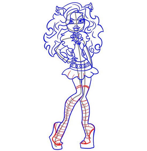 Cómo dibujar a Claudine Woolf de la "Monster High"?