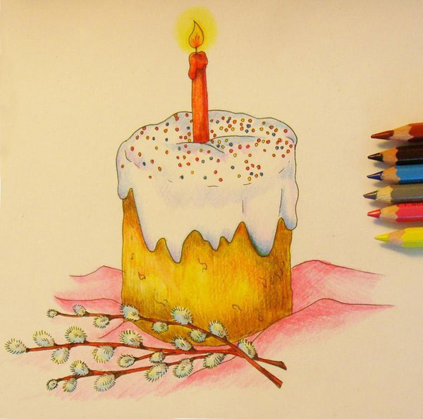 Cómo dibujar Pascua - clases magistrales paso a paso sobre el dibujo de los patrones de Pascua (con foto)