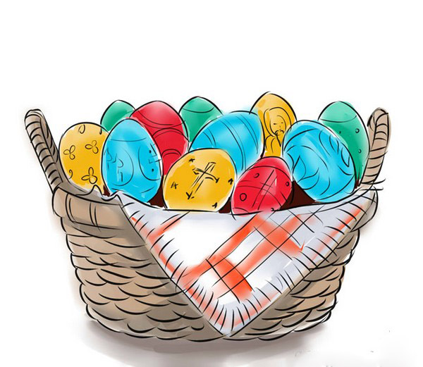 Cómo dibujar Pascua - clases magistrales paso a paso sobre el dibujo de los patrones de Pascua (con foto)