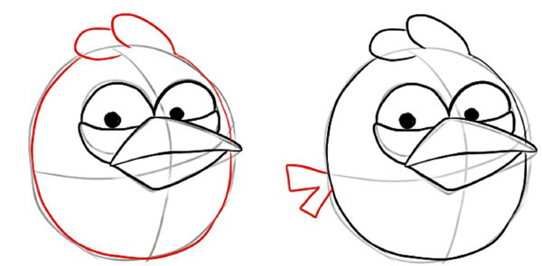 Cómo dibujar un pájaro en etapas con un lápiz