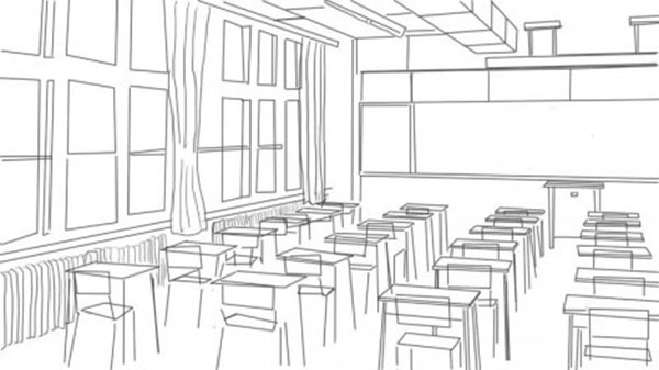 Cómo dibujar una escuela, maestros