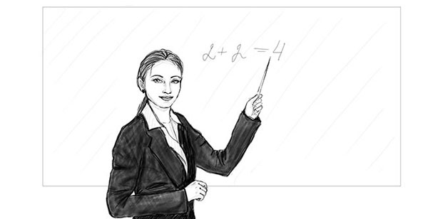 Cómo dibujar una escuela, maestros