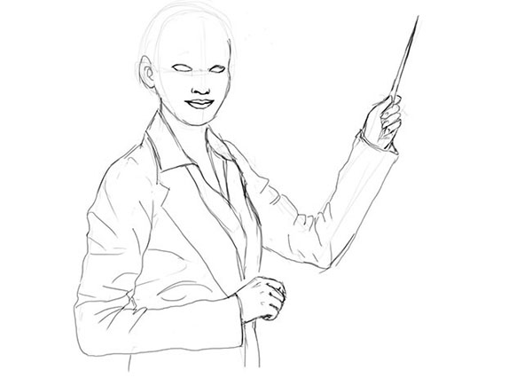 Cómo dibujar una escuela, maestros