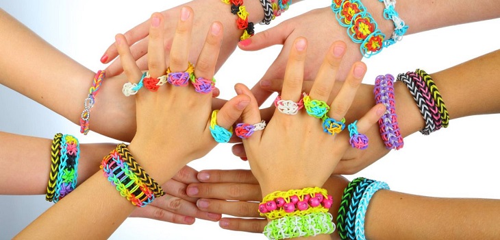 Hermosas y originales pulseras hechas de bandas de goma, lecciones de video y fotografía