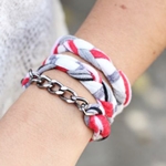Cómo hacer un brazalete de una tela con tus propias manos