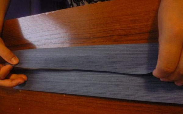 Sobre de papel A4 con sus propias manos