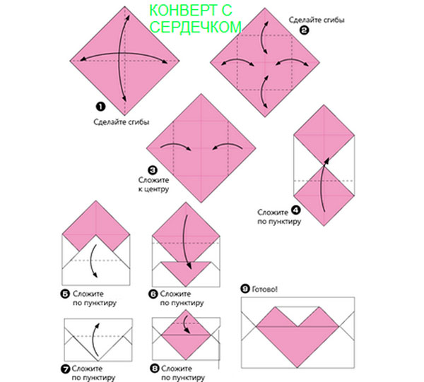 Sobre de papel A4 con sus propias manos