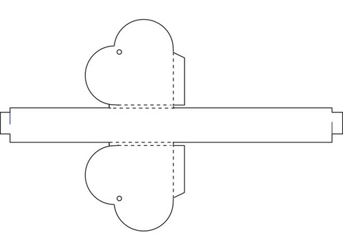 Cómo hacer una caja con forma de corazón