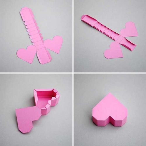 Cómo hacer una caja con forma de corazón