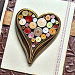 corazón quilling