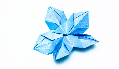 Cómo hacer una flor de origami con tus propias manos