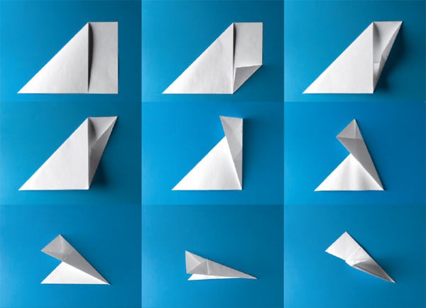 Cómo hacer un avión de papel en etapas