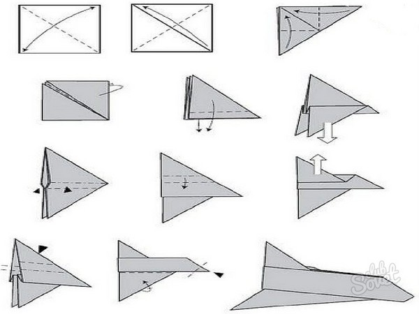 Cómo hacer un avión de papel en etapas