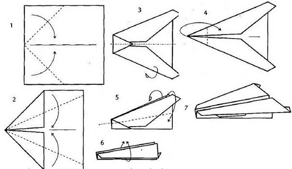 Cómo hacer un avión de papel en etapas