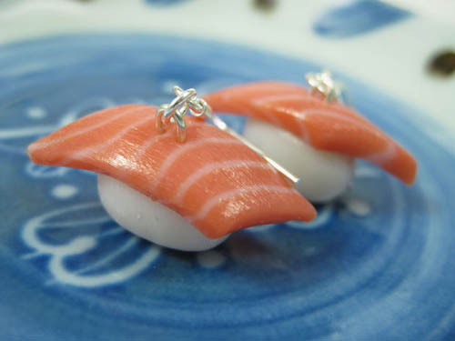 Cómo hacer pendientes-sushi de arcilla polimérica