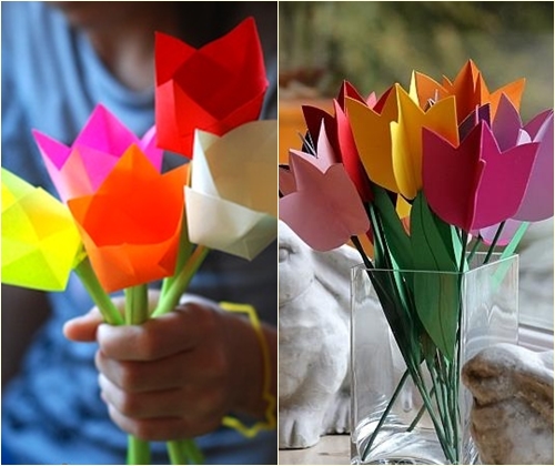 Cómo hacer un tulipán de papel: una clase magistral