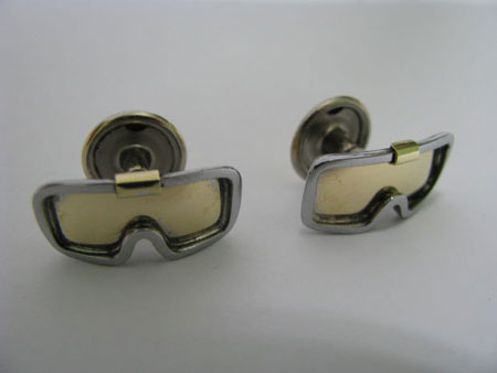 Gemelos en forma de gafas de seguridad para practicantes de snowboard