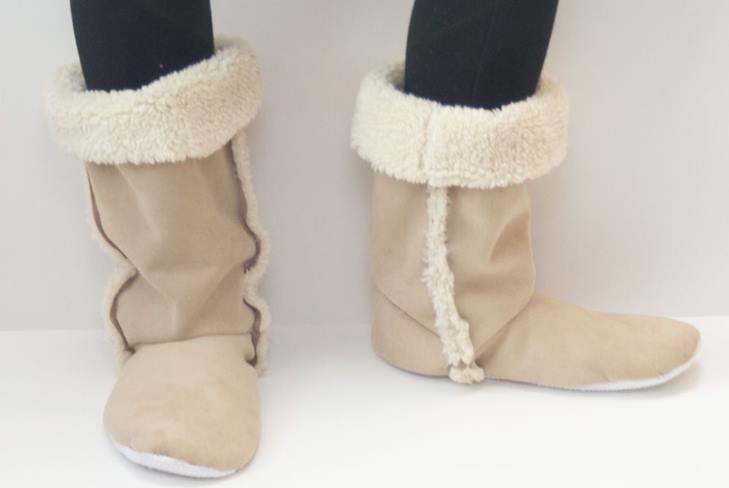 Cómo coser zapatillas de casa-botas con tus propias manos: patrones