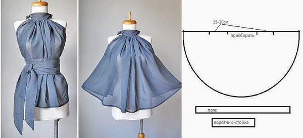 Blusa con sus propias manos: patrones y recomendaciones para coser