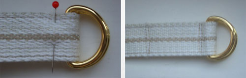 Coser los anillos