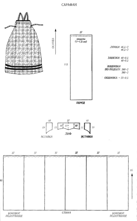 Cómo coser un sarafan para una chica en un estilo folk