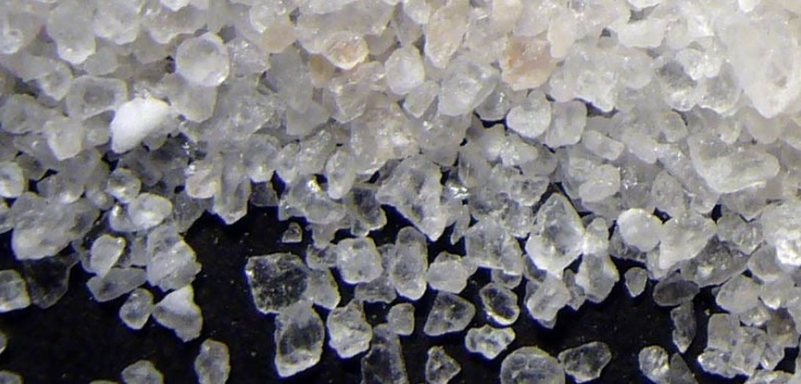Cristal de sal en casa