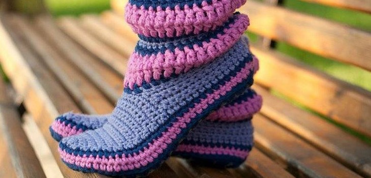 Cómo tejer zapatillas caseras con agujas de tejer