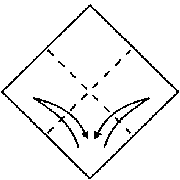 Origami grúa clásica