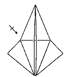 Origami grúa clásica